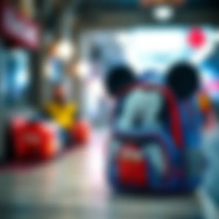 Mickey Mouse school bag showcasing vibrant design