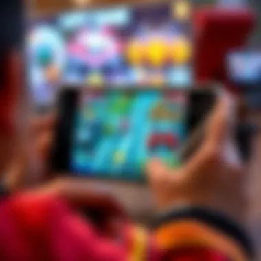 A vibrant mobile game interface showcasing colorful graphics and engaging gameplay.