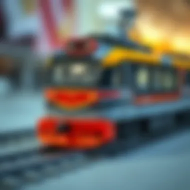 Modern electric train toy