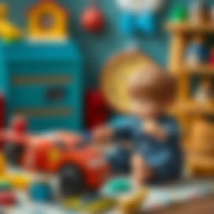 Parents selecting Neco toys for their child's development