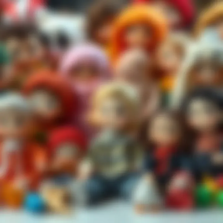 Diversity in Toy Dolls An array of diverse toy dolls representing different cultures