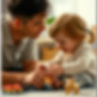 Communication between a parent and child during playtime