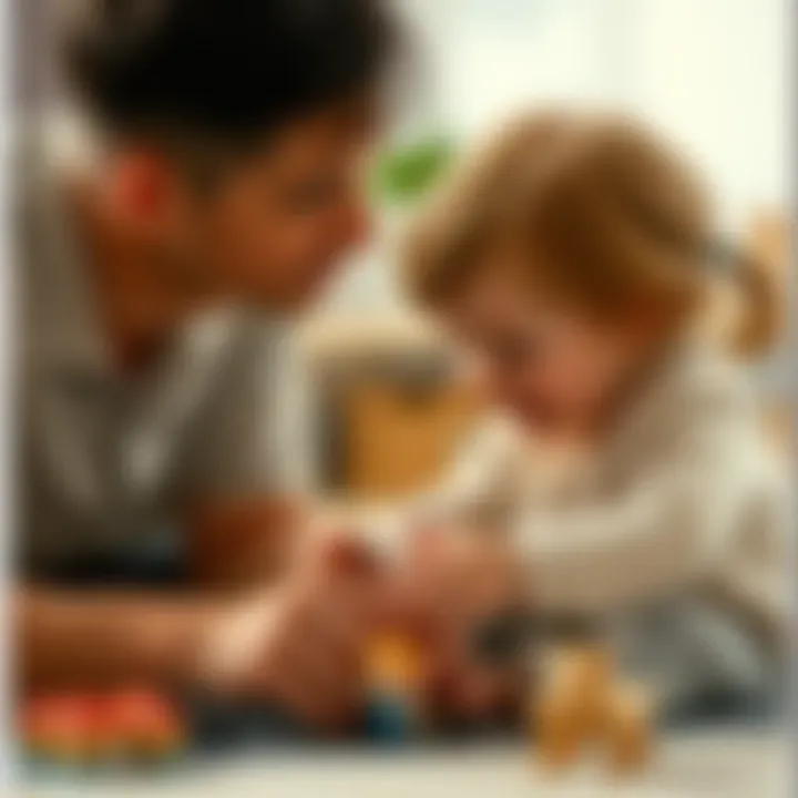 Communication between a parent and child during playtime