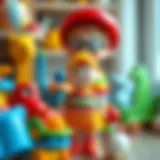 Colorful toy collection reflecting child development