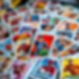 Colorful Panini cards showcasing various sports and pop culture icons