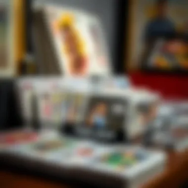 A curated collection of rare Panini cards displayed elegantly