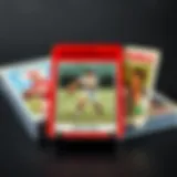 Historical Panini cards showcasing the evolution of sports memorabilia