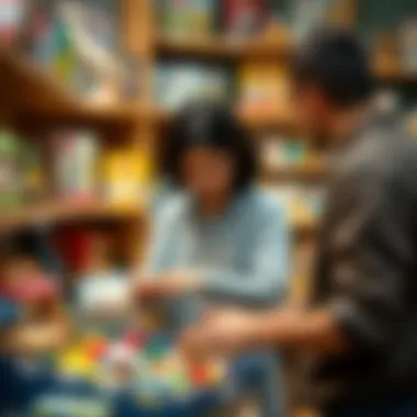 A parent selecting educational toys for their child, highlighting the importance of informed choices