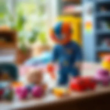 Parents selecting educational Janjan toys