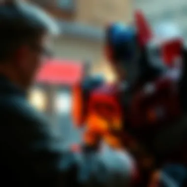 Parents discussing the themes of Transformers 7