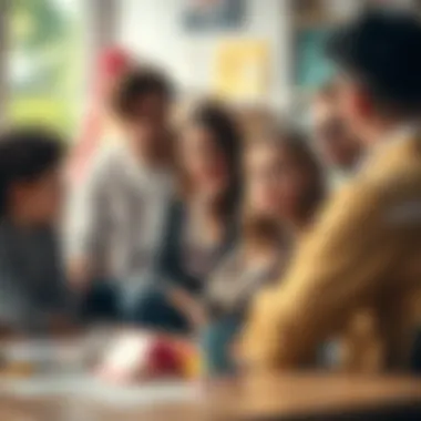 Discussion on Benefits of Children's Cards Parents and educators discussing the benefits of children's cards