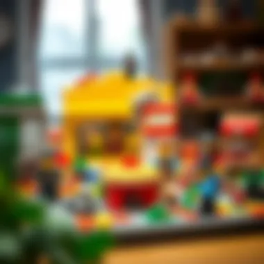 Parents choosing large Lego sets for their children