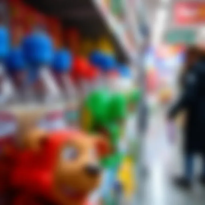 Parents selecting Paw Patrol bottles in store