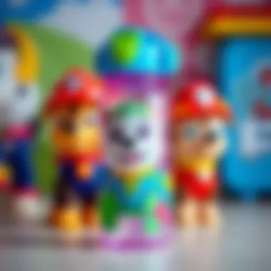 Paw Patrol water bottle with colorful design