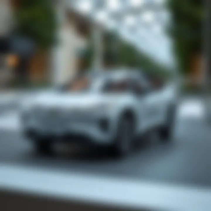 Close-up of Pilsan electric car features and design