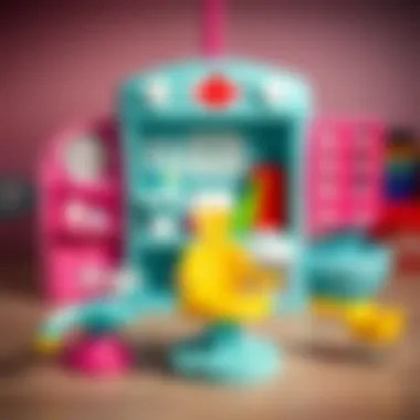 Vibrant Dental Clinic Setup for Creative Learning A vibrant Play Doh dental clinic setup