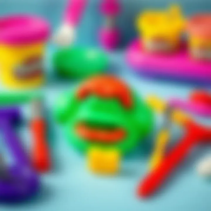 Exploring Creative Play with Dentist Tools Colorful Play Doh dentist tools and accessories