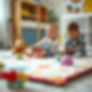 Sensory Playtime on Soft Mats Soft play mat for infants promoting sensory development