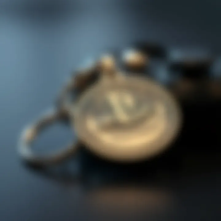 Intricate Design of PlayStation Keychain Close-up of a PlayStation keychain with intricate design