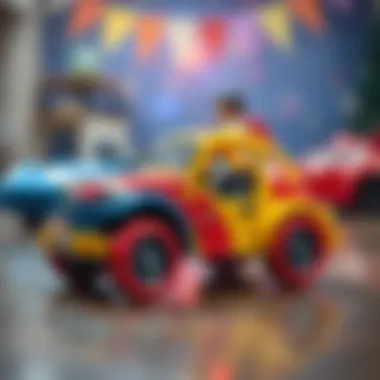 Playtime benefits of rainbow cars in child development
