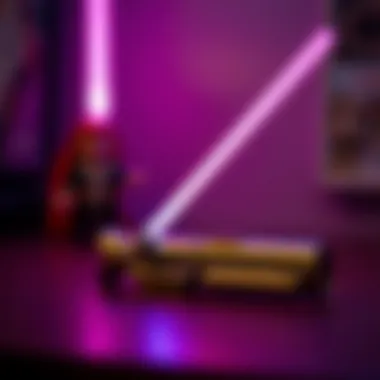 Safety guidelines for toy lightsabers illustrated