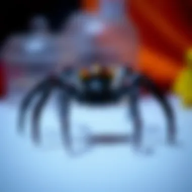 Children's imaginative spider artwork