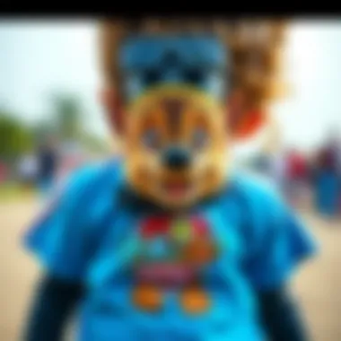 Stylish outfit combination with Paw Patrol t-shirt and accessories