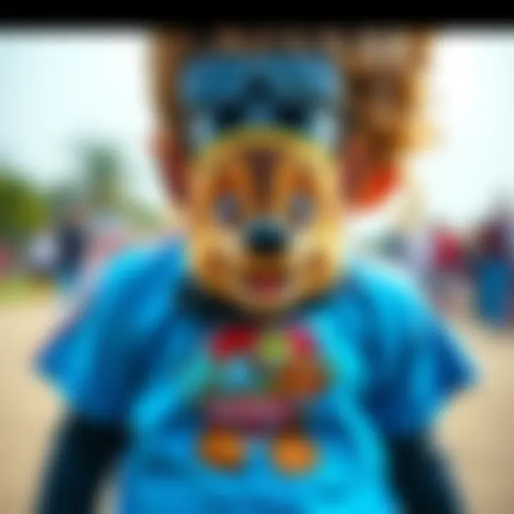 Stylish outfit combination with Paw Patrol t-shirt and accessories