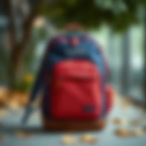 Stylish school backpack for young boys