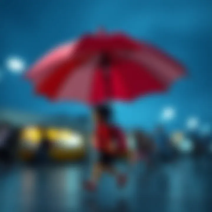 Stylish children's umbrella designs suitable for school.