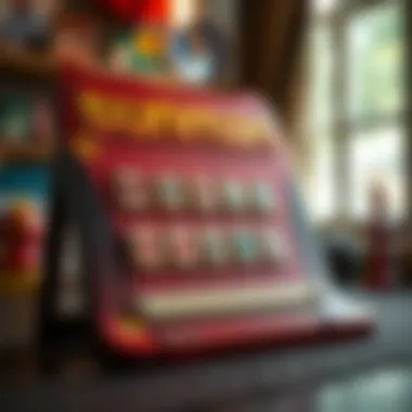 A colorful board showcasing the Sunman word game.