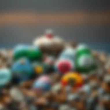 Collection of Themed Painted Stones A collection of stones painted with various themes