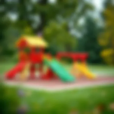 Outdoor playset promoting physical activity