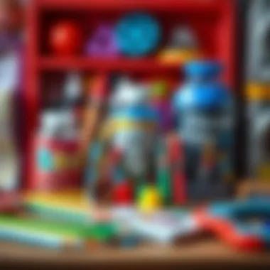 Art supplies promoting creativity and expression