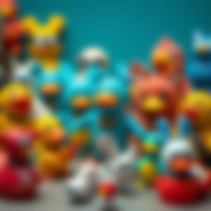 ToysRuh platform showcasing a variety of Paperduck toys available for purchase