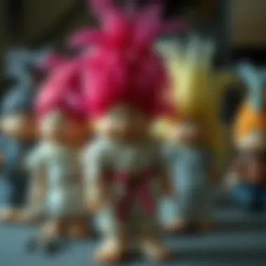 Historical representation of troll dolls showing their origins
