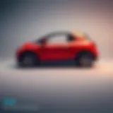 Compact two-seater car showcasing modern design and technology