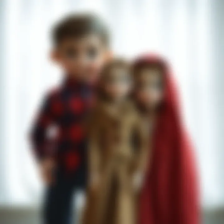 Parents choosing long dolls for children's development