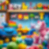 A vibrant selection of quality toys available at Viaport baby stores.