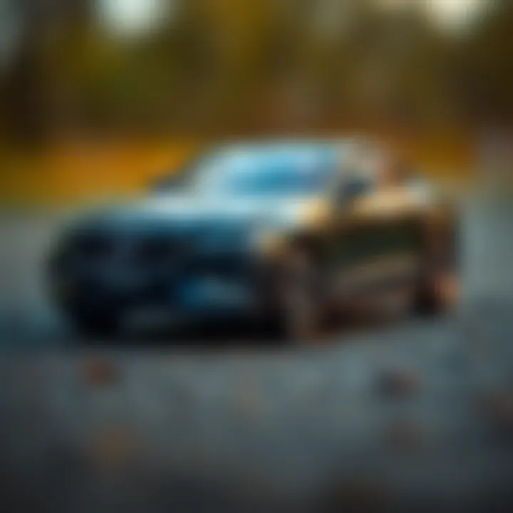 Close-up of a Volvo toy car showcasing its quality design