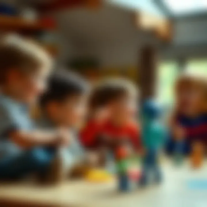 A group of children laughing while playing a Yes-No game