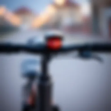 Close-up of the safety features of a Zozo bicycle.